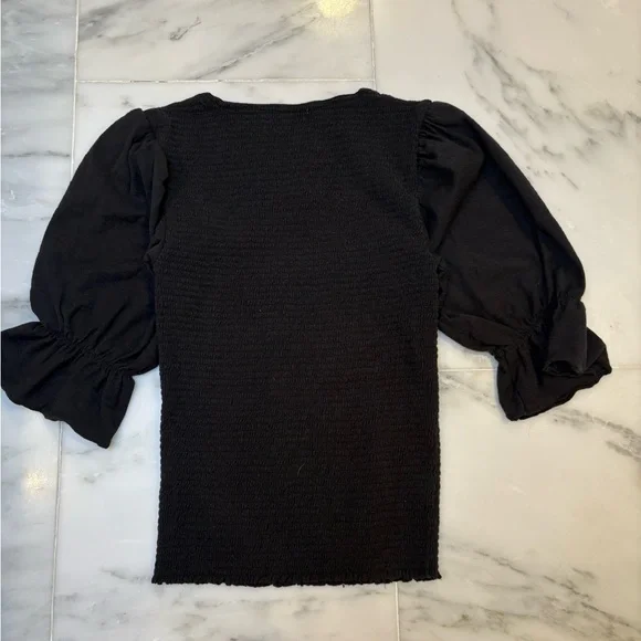 Nation ltd Los Angeles Bardot Tee In Jet Black - Picture 4 of 5